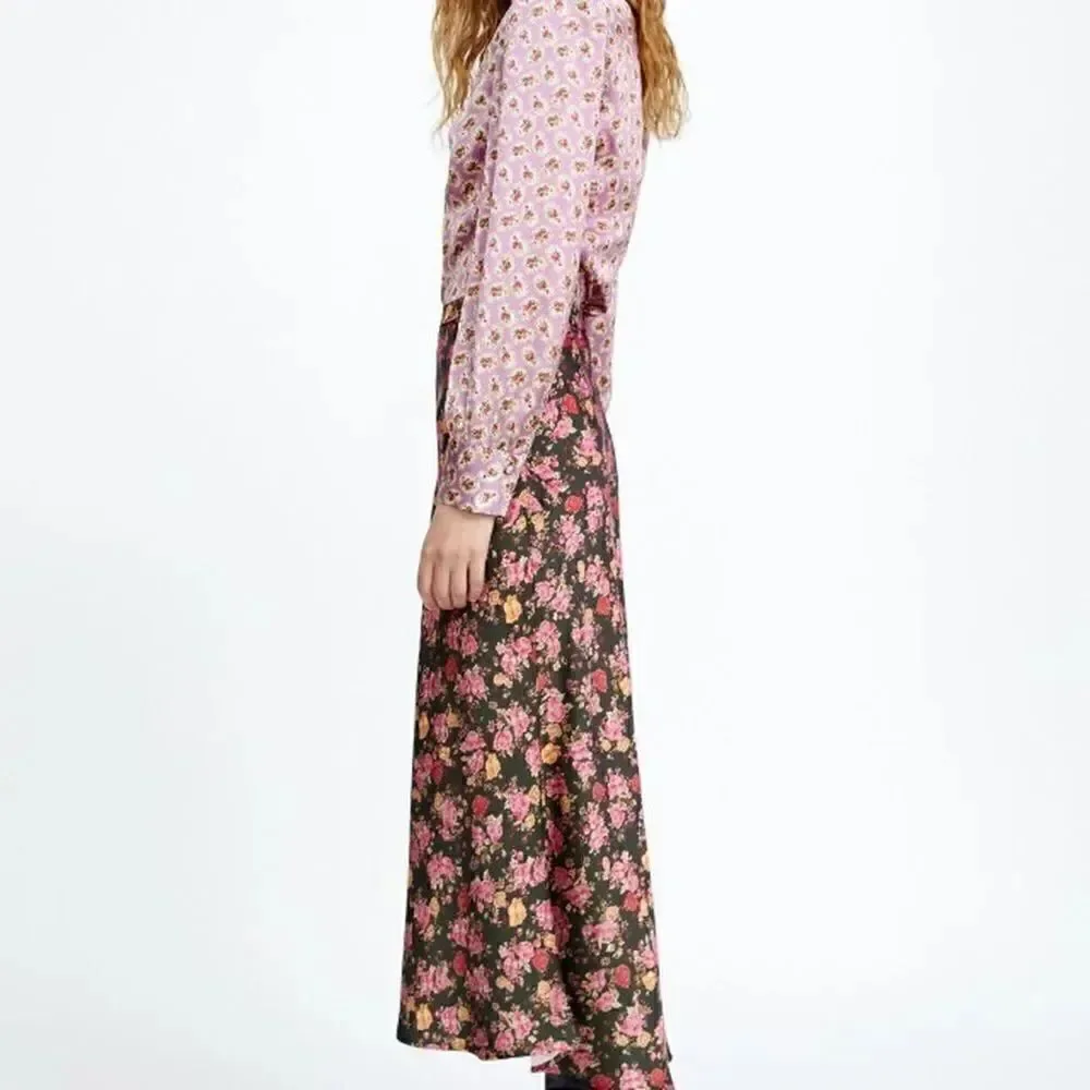 ZARA FLORAL PRINT SKIRT